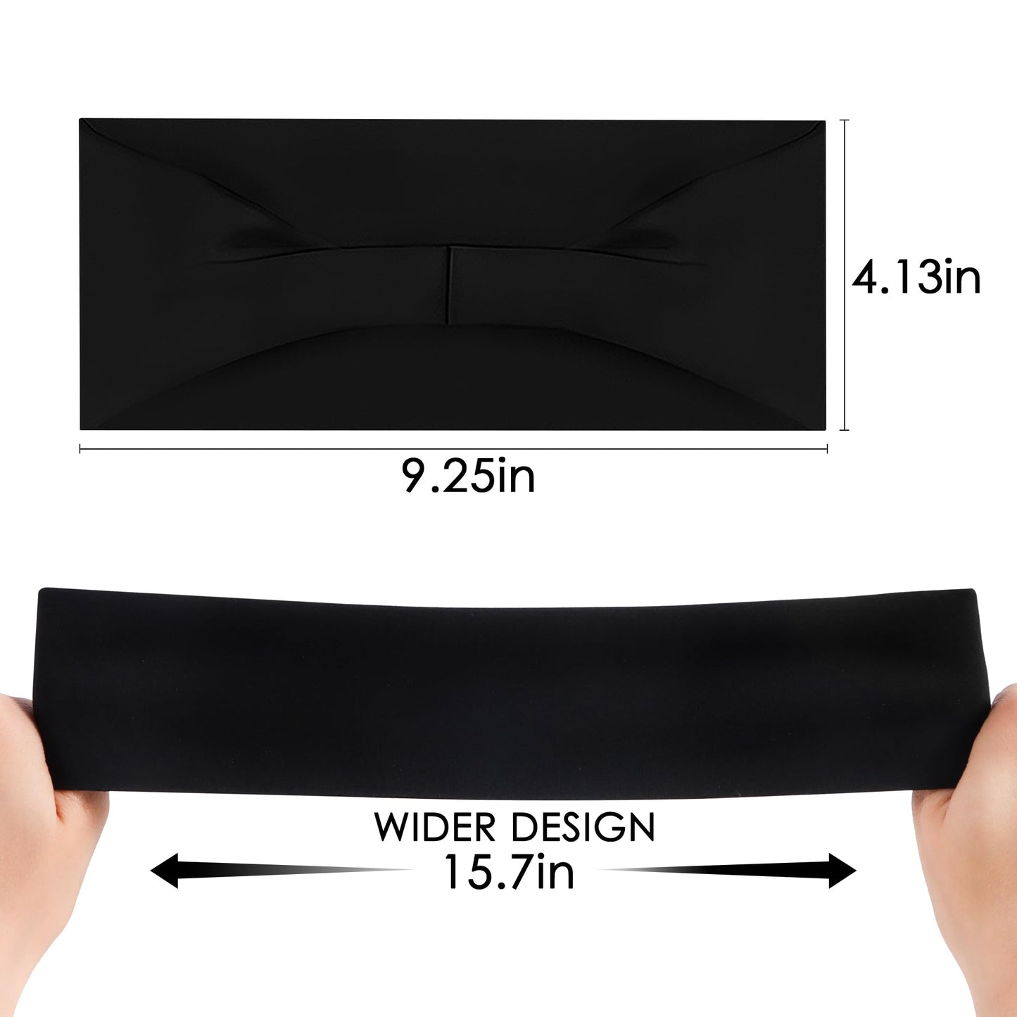 7 Pack Sports Headbands for Men, Sweat Absorbent Non Slip Elastic Headband, Quick Dry Workout