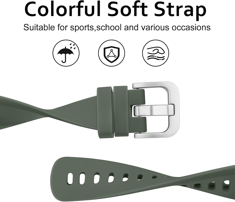 Meliya Silicone Band for Garmin Vivofit Jr 3 Bands, Soft Silicone Replacement Wristband Adjustable Sport Straps for Garmin Vivofit jr. 3