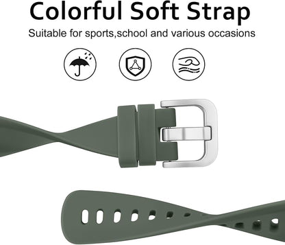 Meliya Silicone Band for Garmin Vivofit Jr 3 Bands, Soft Silicone Replacement Wristband Adjustable Sport Straps for Garmin Vivofit jr. 3
