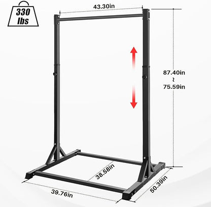 Pull Up Station, Bongkim Power Tower Portable Pullup Bar Station, Pull Up Bar for Home Gym, Pull Up Tower Station 330LBS