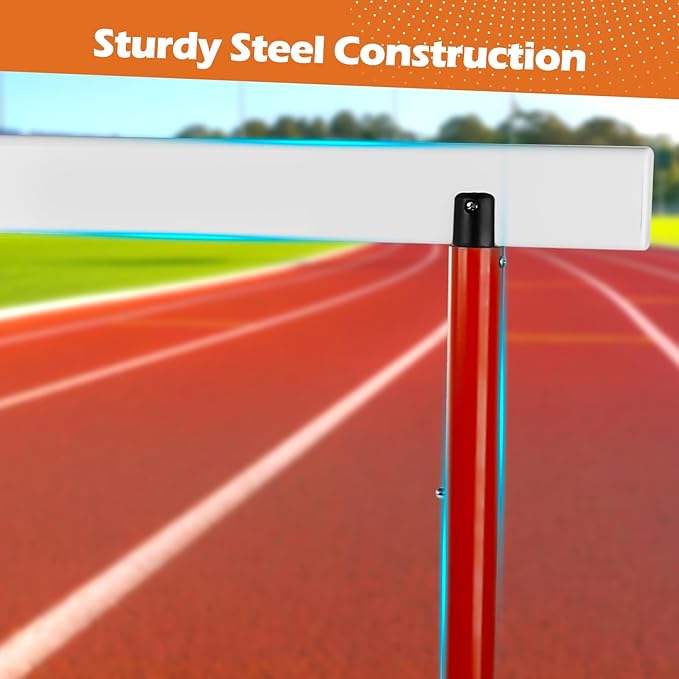 Adjustable Hurdle Training Hurdle Track and Field Equipment Professional Track and Field Hurdles with Counterweight for Personal Training Track and Field Competition