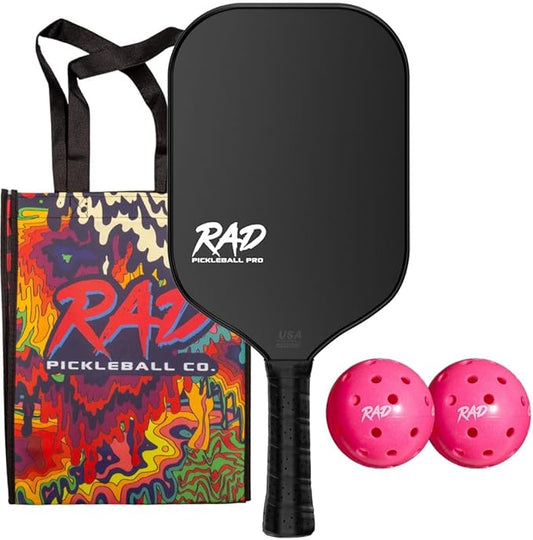 RAD Pro Pickleball Paddle Set – USAPA Approved – T700 Carbon Fiber Surface & 16mm Full-Cell