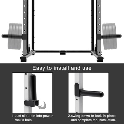 Kipika Weight Plate Holder for 2x2 and 3x3 Power Rack - Attachment for Storage - Fits Standard 1-inch or Olympic 2-inch Plates - Set of 2