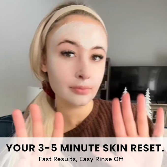Dead Sea Mud Mask 4 Pack 2 Detox and 2 Rosemary Mint Hydrating Clay Masks with Bentonite and Kaolin Clay Whipped Texture Non Drying Pore Minimizer for Face 8 oz Each, 4 jars