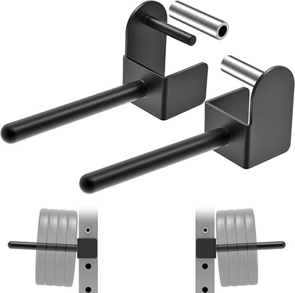 Kipika Weight Plate Holder for 2x2 and 3x3 Power Rack - Attachment for Storage - Fits Standard 1-inch or Olympic 2-inch Plates - Set of 2