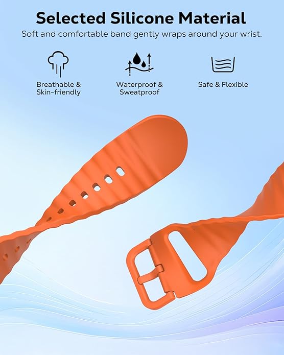 MoKo 2Pack Sport Watch Band Compatible with Apple Watch Band Ultra3/2/1 49mm/Series 11/10/9/8/7/6/5/4/3/2/1/SE3/SE2/SE 46/45/44/42/41/40/38mm,Adjustable Breathable Strap