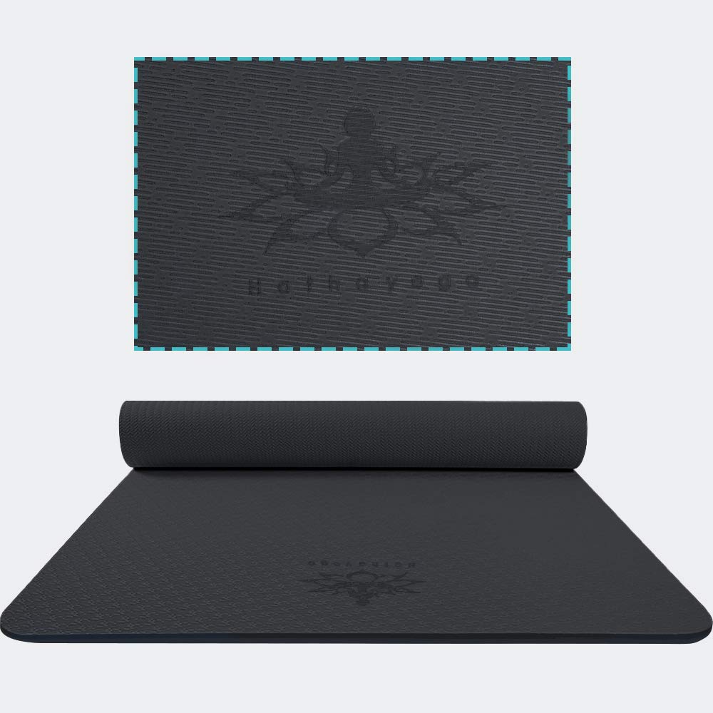 Hatha Yoga Extra Thick TPE Yoga Mat - 72"x 32" Thickness 1/2 Inch -Eco Friendly SGS Certified