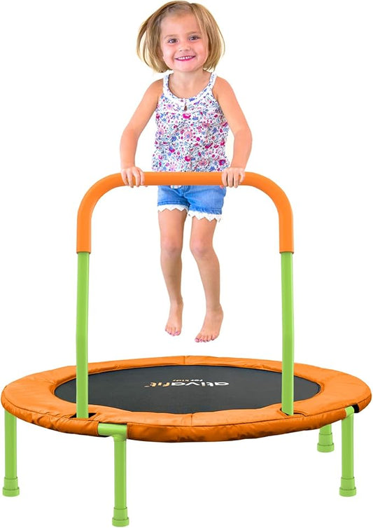 Ativafit 36inch Mini Toddler Trampoline for Kids Ages 2-6 Indoor Outdoor Folding Small Rebounder