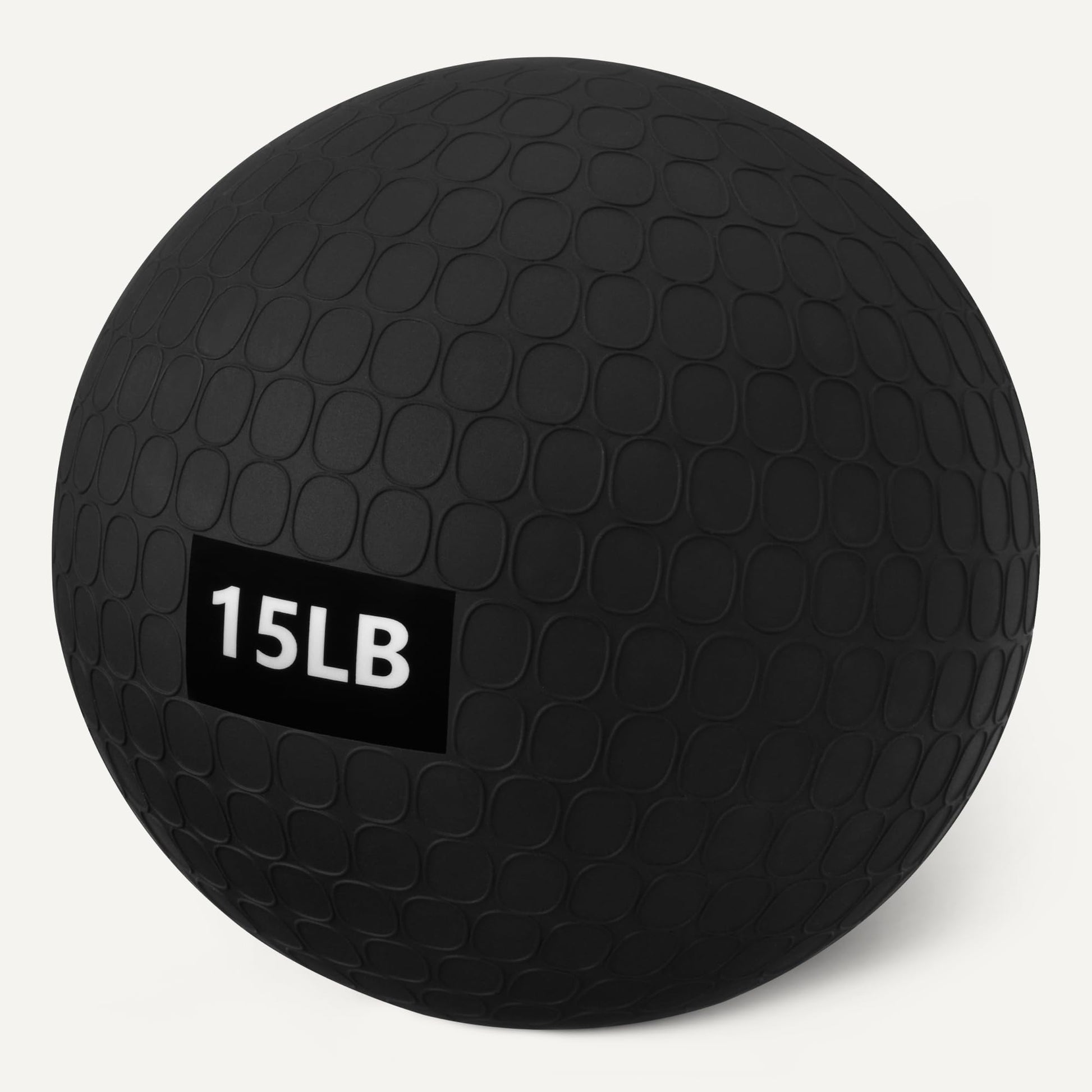 Amazon Basics Heavy-Duty Slam Medicine Ball for Exercise, Weighted Design, 15lb, Black