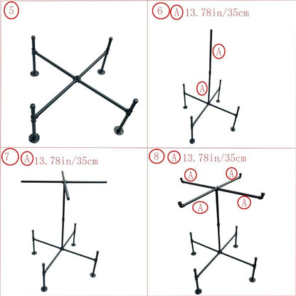 Free Standing Balance Ball Half Rack,Black Balance Ball Display Rack,Balance Board Half Rack Applicable to for Commercial Gyms, Home Gyms, and Studios