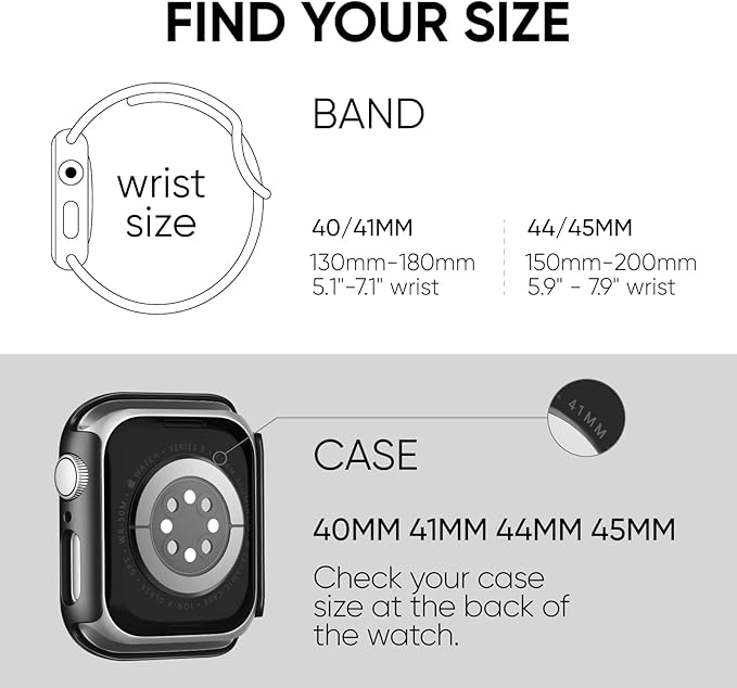 Compatible for Apple Watch Series 11 10 Band 46mm and Case with Screen Protector, Soft Silicone Sport Strap Bands and Protective Cover with Tempered Glass for iWatch Series 11 10
