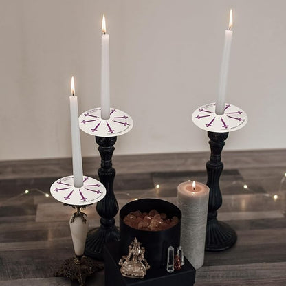 200 pcs Church Candles with Drip Protectors for Devotional Candlelight Vigil Service, Unscented White 5" H X 1/2" D, No Smoke, Shabbat, Praye