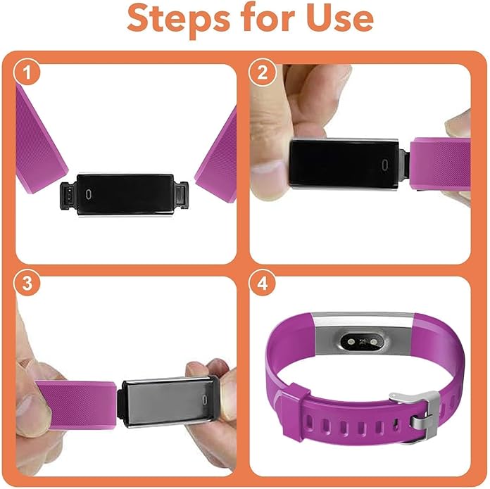 Watch Bands Replacement for ID115plus HR, Very Fit Pro Activity Fitness Tracker Wrist Bands Set, Multicolor Veryfitpro Smart Watch Strap Replacements