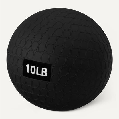 Amazon Basics Heavy-Duty Slam Medicine Ball for Exercise, Weighted Design, 10lb, Black