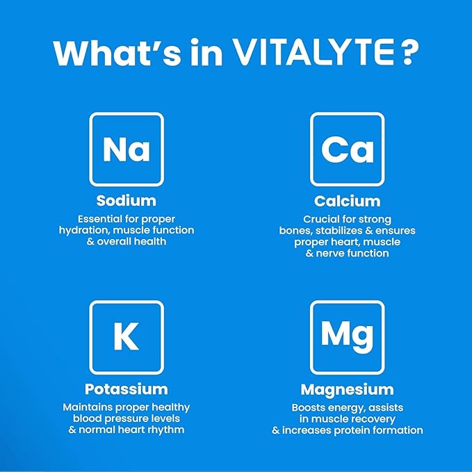 Vitalyte Electrolyte Powder Drink Mix, Isotonic Electrolyte Hydration Mix, Bulk Case Pack (12 Pack, Cool Citrus)