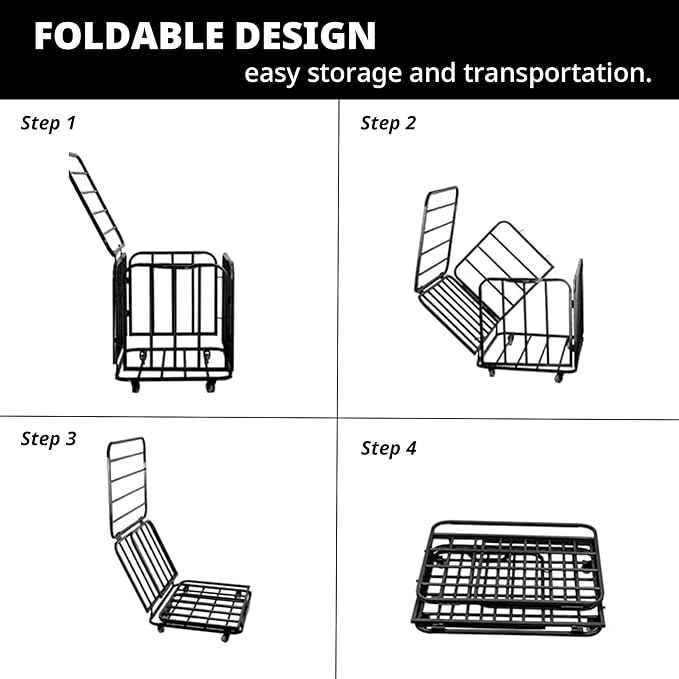 Sports Equipment Organizer Foldable Mental Sports Ball Storage Cart with Lid and Wheels Rolling Ball Cart for Gym, School, Indoor and Outdoor