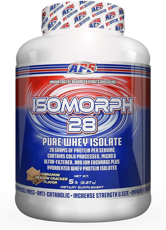 APS Nutrition Isomorph 28 Protein Powder | Pure Whey Isolate | Cold Pressed, Ultra- Filtered, & Ion