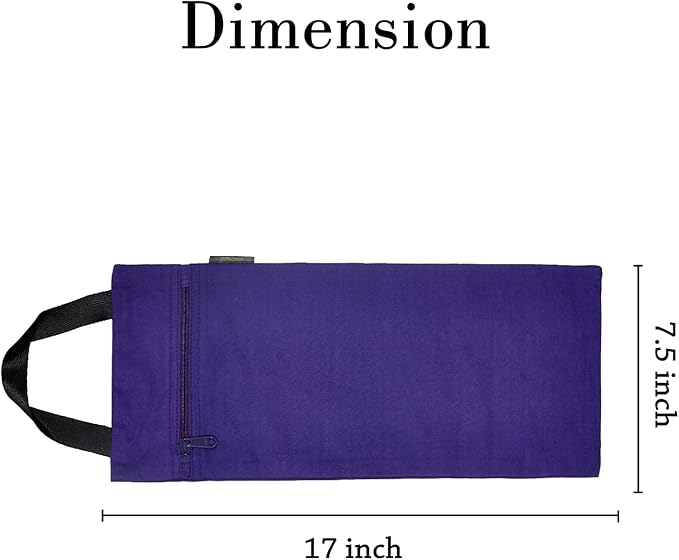 Yoga Sand Bag, Cotton Unfilled for Yogas, Weights & Resistance Training, Portable Weightlifting Sandbag