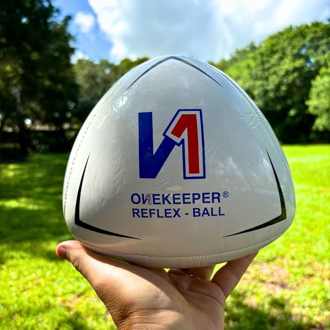 Soccer Reflex & Reaction Ball - White, Orange, Blue, Pink, and Fluo Yellow, Agility and Coordination Training for Kids and Juniors (Pump Not Included)