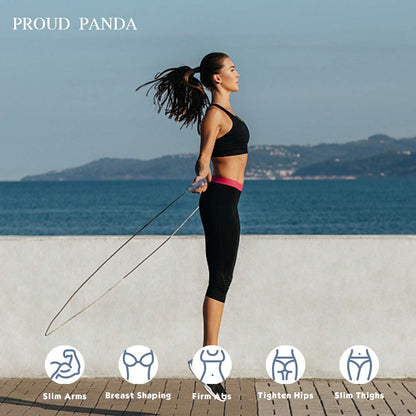 Weighted Jump Rope Workout-1LB Professional Skipping Rope with Adjustable Length&Silicone