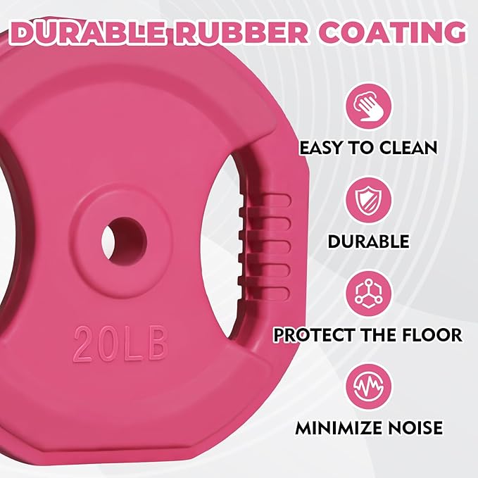 RitFit Adjustable Barbell Weight Set for Weightlifting and Strength Training in Home&Gym