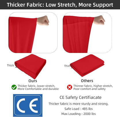 PRIOR FITNESS Aerial Silks Set, Professional Thicker Low Stretch Fabric 9/15/20 Yards Aerial Silk Swing Set with Hardware Guide, Yoga Starter Kit For Home, Aerial Yoga Hammock, Silks for Gymnastics, Antigravity Yoga, Inversion Exercise-All Levels