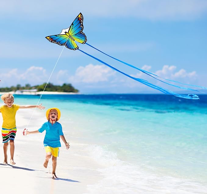 New Butterfly Kites for Kids & Adults,Easy to Fly Kite,Best Kite for Beginners,Kites for Kids Age 4-8,Large Beach Kite