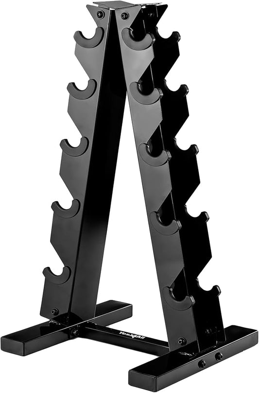 YES4ALL Dumbbell Rack Stand Only, 5 Tier A Frame Weight Rack for Dumbbells