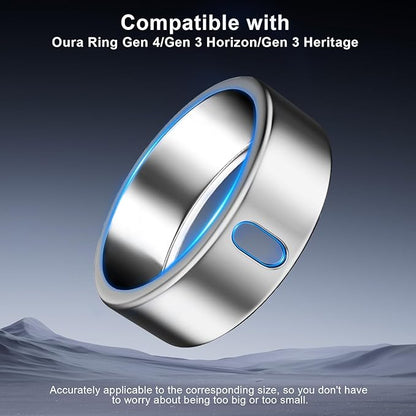 5 Pack Cover Compatible with Oura Ring Gen 4/Oura Ring Gen 3 Horizon/Heritage, Surport Charging with Cover on, Anti-Scratch TPU Protector for Oura Rings Accessories Women Men (Size 6)