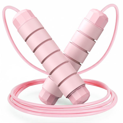 Jump Rope, Tangle-Free Rapid Speed Jumping Rope Cable with Ball Bearings for Women, Men, and Kids