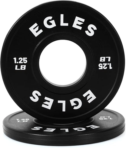 Egles Change Plates Set 1.25LB, 2.5LB, 5LB - Rubber-Coated Weight Plates in Pairs, Olympic Bumper Plates, Color-Coded, IWF Standard, Fit 2-Inch Barbells Strength Training Weight Plates Gym & Fitness