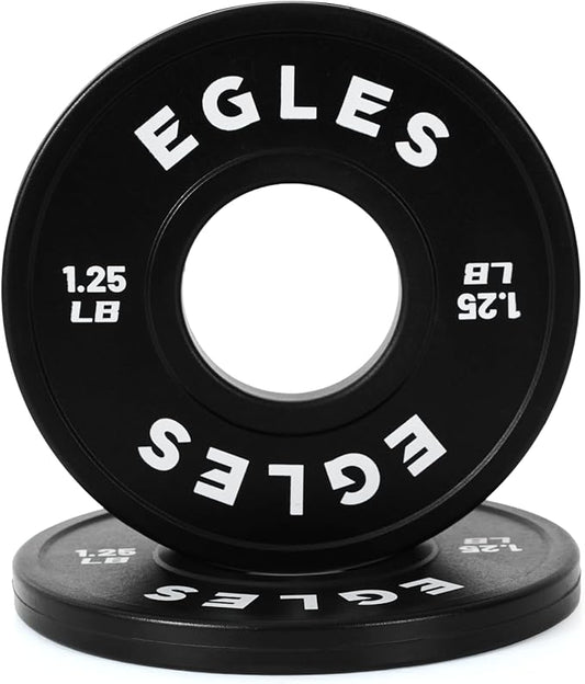 Egles Change Plates Set 1.25LB, 2.5LB, 5LB - Rubber-Coated Weight Plates in Pairs, Olympic Bumper Plates, Color-Coded, IWF Standard, Fit 2-Inch Barbells Strength Training Weight Plates Gym & Fitness
