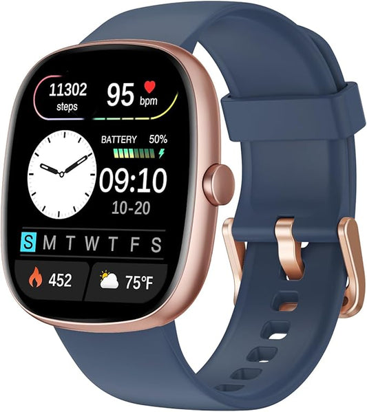 Fitness Tracker 2025 Ver. (Answer/Make Calls), 1.85" Smart Watch Fitness Watches for Women Men with