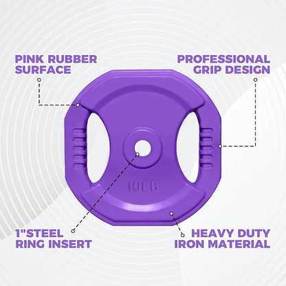 RitFit Adjustable Barbell Weight Set for Weightlifting and Strength Training in Home&Gym