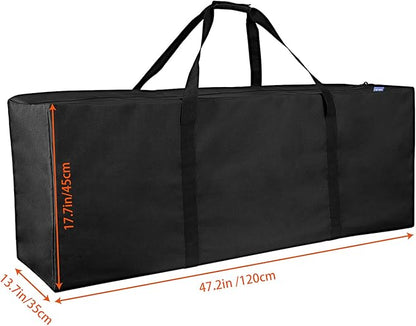 INFANZIA 47inch Sports Duffel Travel Bag, 196L Extra Large Duffel Luggage Bag with Upgrade Zipper, Water Resistant & Foldable Equipment Storage Bag for Camping Tent Tripod Fishing