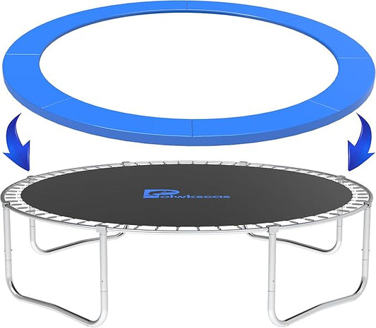 Trampoline Pad 10ft 12ft 14ft 15ft 16ft Trampoline Replacement Safety Pad, Waterproof and Tear-Resistant Safety Spring Cover Round Frame Pad, Trampoline Pad Replacement