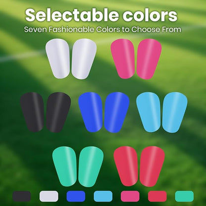 2 Pairs Mini Shin Guards Youth Soccer Tiny Shin Protective Pads Small Shin Guards Miniature Shin Pads Professional Protection for Soccer Players Kids Teenagers