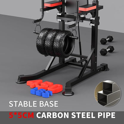 K KiNGKANG Power Tower Dip Station, Multi-Function Assistive Trainer Pull Up for Home Gym Muscle Building and Beginner Exercises,Load 450LBS