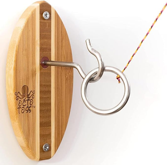 Hook and Ring Game Women and Man Cave Game Room Decor, Ring Game on a String for Game Room Games.