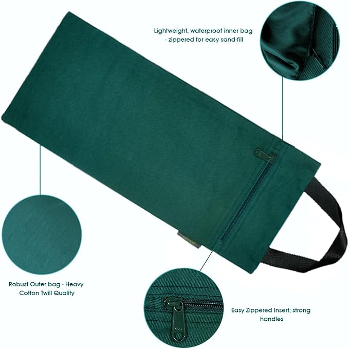 Yoga Sand Bag, Cotton Unfilled for Yogas, Weights & Resistance Training, Portable Weightlifting Sandbag