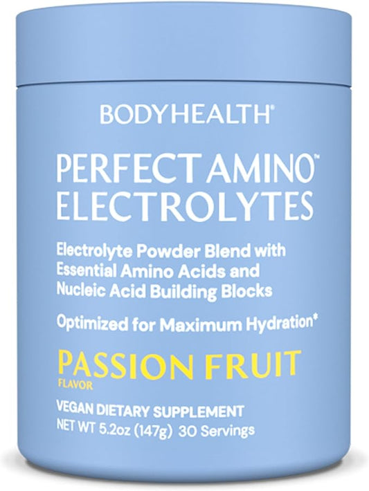 BodyHealth PerfectAmino Electrolytes Powder No Sugar, Hydration Fasting Keto Zero Sugar