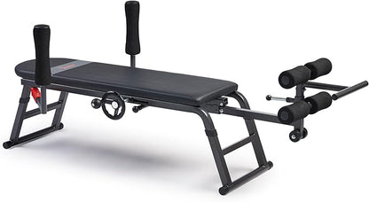 Sunny Health & Fitness Full Body Traction & Stretch Decompression Bench/Table Machine for Lumbar Stretching, Lower Back Pain Relief, Improved Posture Correction, Rehab, Spinal Compression, Flexibility