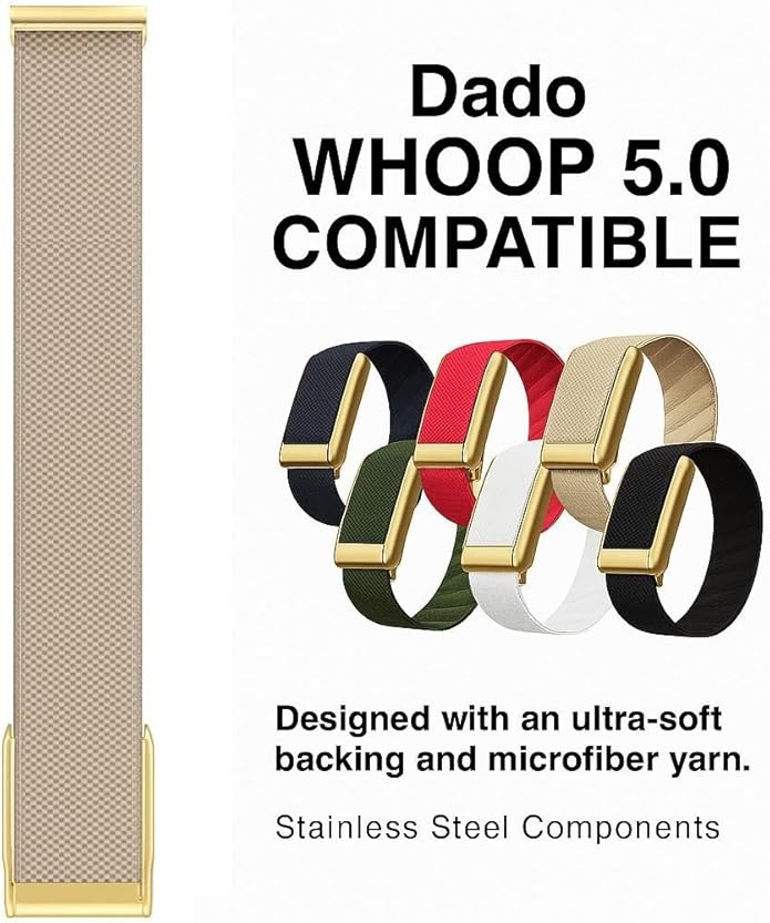 Ultra-soft Nylon Sport Band Compatible with WHOOP 5.0, One, Peak, and Life | Breathable, Durable & Secure Fit Strap | NOT for Gen 4