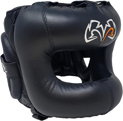 RIVAL Boxing RHGFS3 Face-Saver Sparring Headgear - Wide Eye Opening, Premium Leather, and Thermoplastic Inner Frame