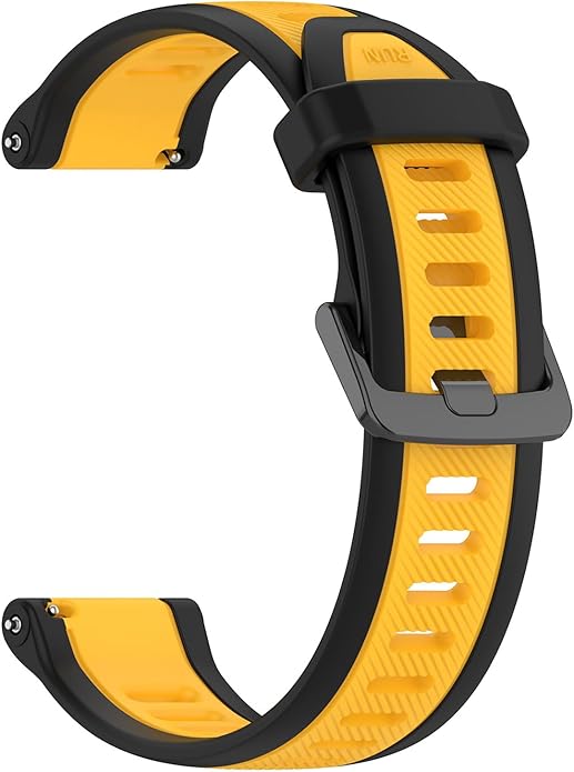 Compatible with Garmin Forerunner 165 Watch Band, 20mm Width Silicone Replacement Bands for Garmin Vivoactive 3 / Vivoactive 5 / Forerunner 55, 245, 645 Music Smartwatch