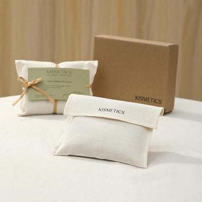 Weighted Eye Pillow for Relaxation, Sleeping, Yoga, SPA and Travelling, 100% Natural Crystals Mixed with Labradorite and Obsidian, Cooling Eye Pillow, Reusable, Relaxation Gift for Women