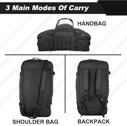 3 In 1 Tactical 85L Military Backpack Travel Duffle Bag for Weekender Gym Workout Deployment
