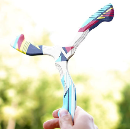 Wooden Boomerang Hurricane v2 | Handcrafted Returning Boomerang | Easy-to-Throw Design for Beginners | Fun Outdoor Game | Thin, Lightweight and Safe to Use Idea | Suitable for 14+