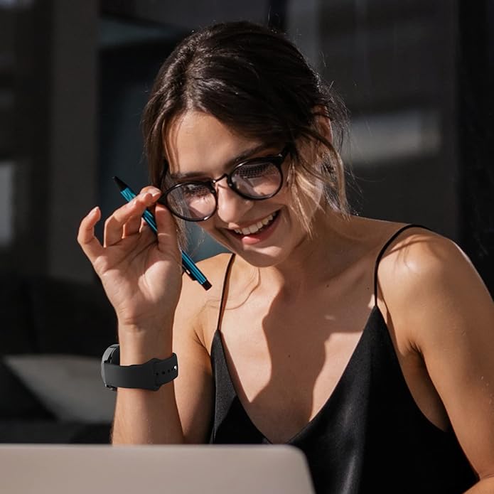 Amzpas Silicone Band for Coros PACE 2/ APEX 42mm/ APEX 2, 20mm Quick-Release Replacement Wristband Sport Strap for Men Women