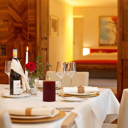 Set of 3 2x3 Inch Mix Colored Pillar Candles, Unscented Dripless Small Red, Brown, Purple and Navy Blue Cylinder Wax Candles for Home Power Outage Dinner Table Decoration - 24 Hours Burn